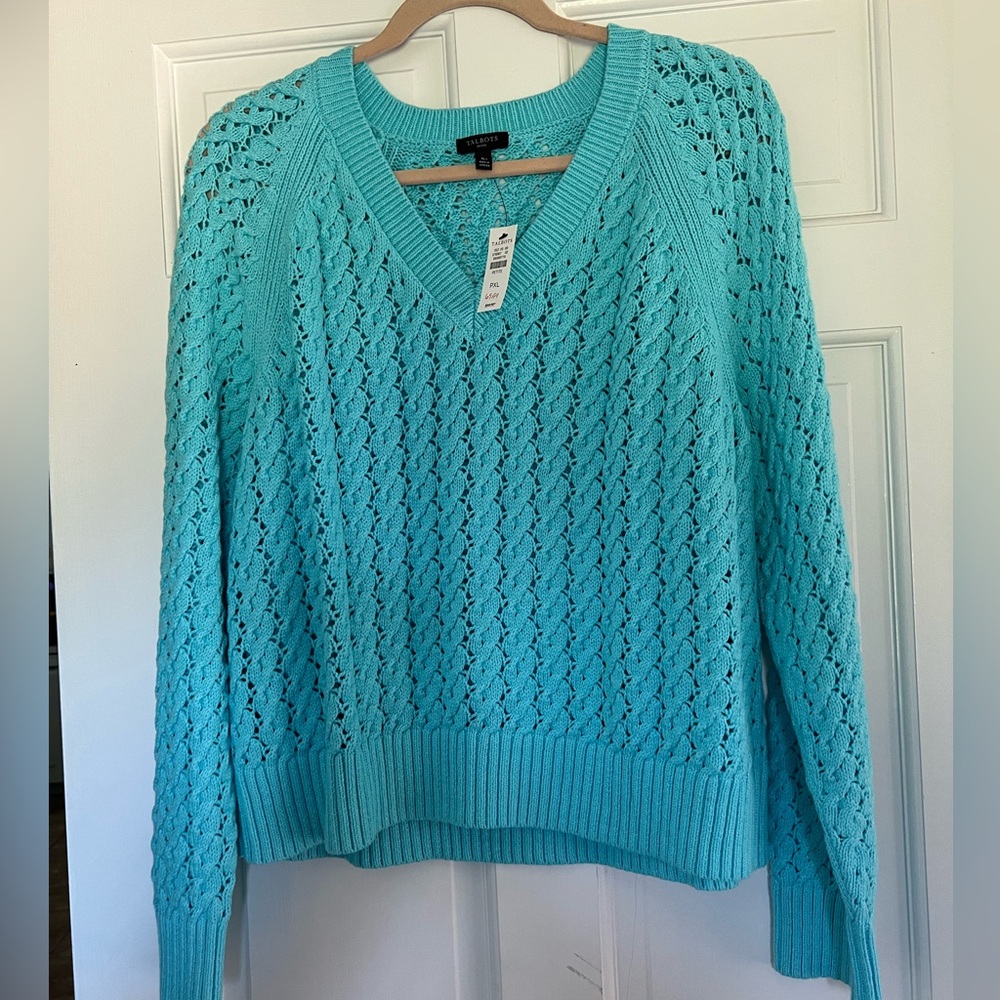 Talbots Turquoise Sweater